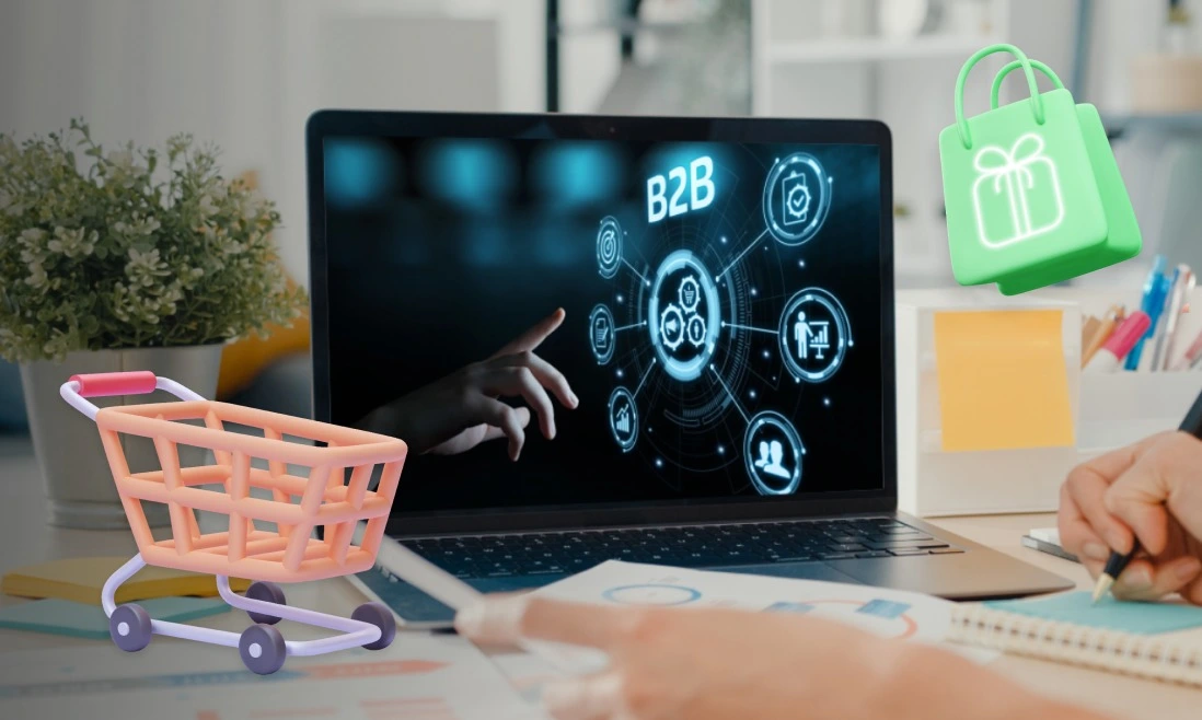 B2B AI Generated eCommerce Development Picture