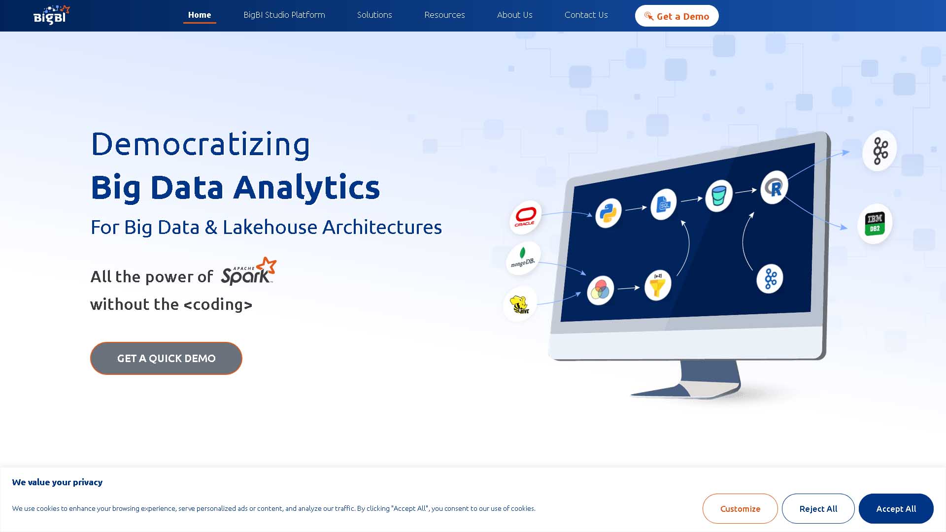 BigBi Web Site Screenshot